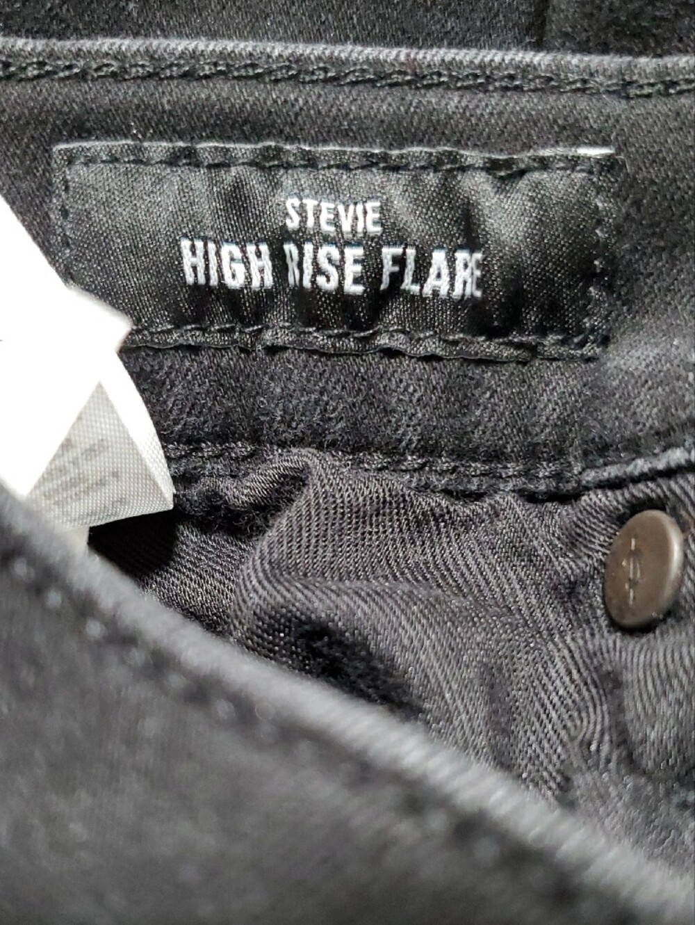 Lucky Brand Women's Black Button-Fly Stevie High Rise Flare Jeans Size 8 - Picture 8 of 13